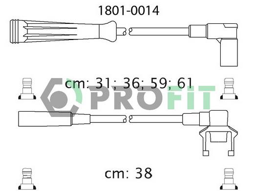 Profit 1801-0014 Ignition cable kit 18010014