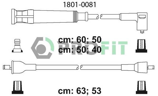 Profit 1801-0081 Ignition cable kit 18010081