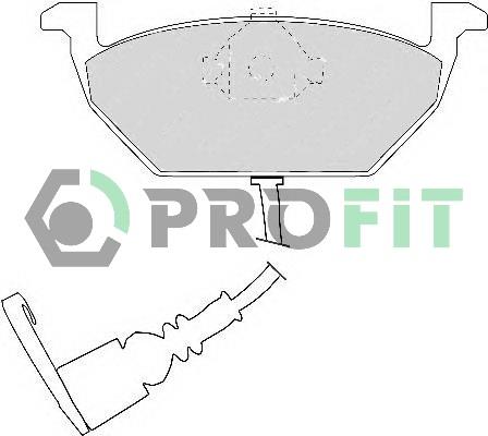 Profit 5000-1398 Front disc brake pads, set 50001398