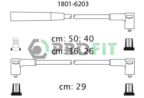 Profit 1801-6203 Ignition cable kit 18016203