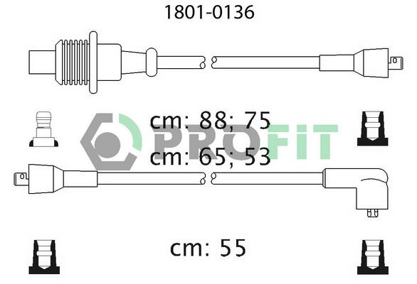 Profit 1801-0136 Ignition cable kit 18010136