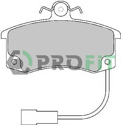 Profit 5000-1325 Front disc brake pads, set 50001325