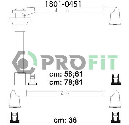 Profit 1801-0451 Ignition cable kit 18010451