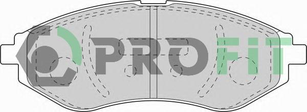 Profit 5000-1699 Front disc brake pads, set 50001699