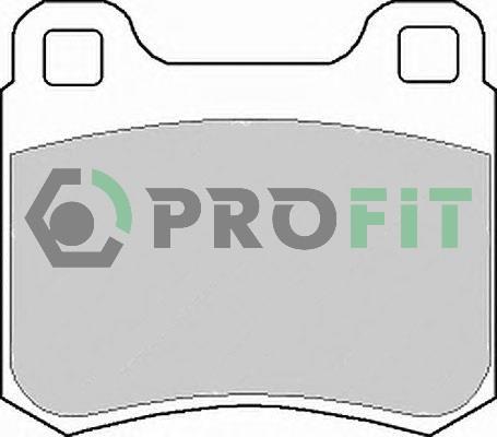 Profit 5000-0979 Rear disc brake pads, set 50000979