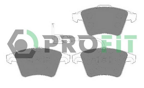 Profit 5000-1643 Front disc brake pads, set 50001643
