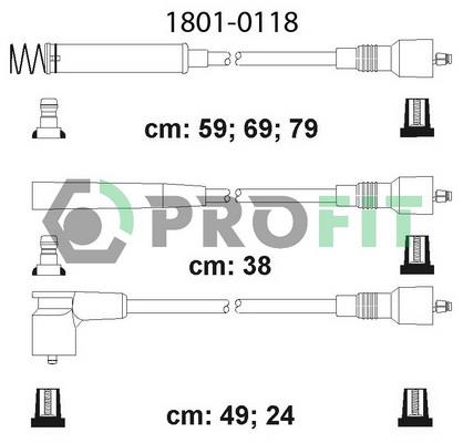 Profit 1801-0118 Ignition cable kit 18010118