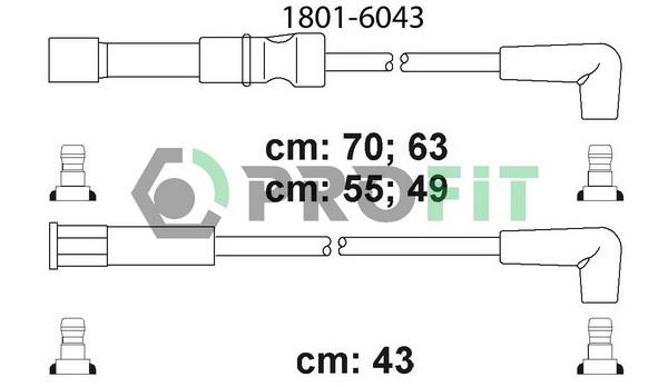 Profit 1801-6043 Ignition cable kit 18016043