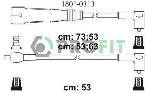 Profit 1801-0313 Ignition cable kit 18010313