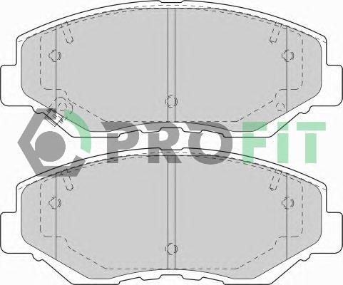 Profit 5000-1658 Front disc brake pads, set 50001658