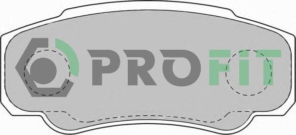 Profit 5000-1480 Rear disc brake pads, set 50001480