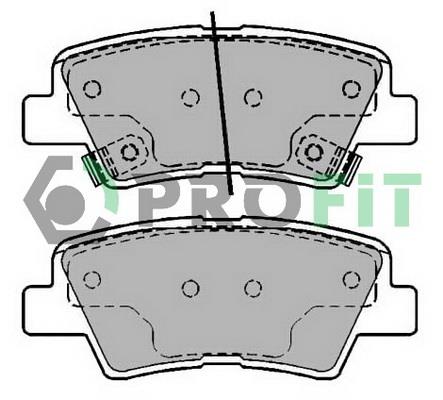 Profit 5000-2028 Rear disc brake pads, set 50002028
