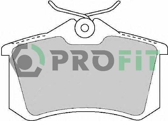 Profit 5000-1491 Rear disc brake pads, set 50001491
