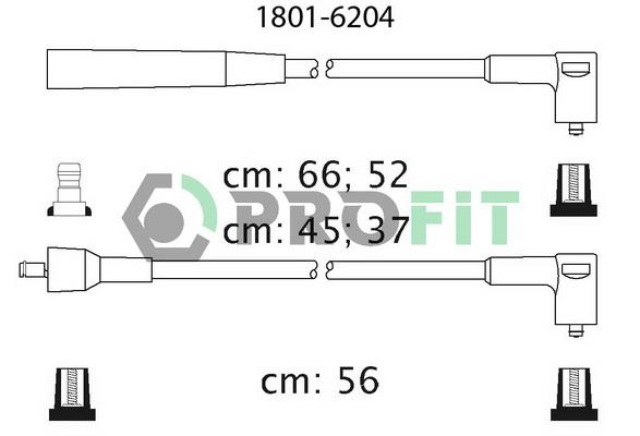 Profit 1801-6204 Ignition cable kit 18016204