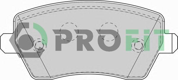 Profit 5000-1617 Front disc brake pads, set 50001617