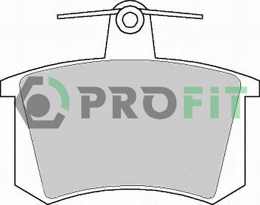 Profit 5000-0222 Rear disc brake pads, set 50000222