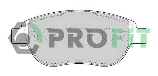 Profit 5000-1476 Front disc brake pads, set 50001476