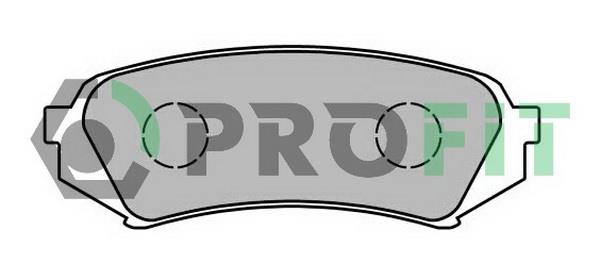 Profit 5000-1457 Rear disc brake pads, set 50001457