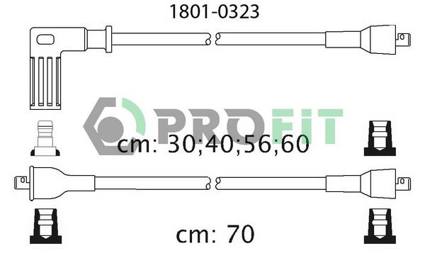 Profit 1801-0323 Ignition cable kit 18010323