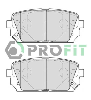 Profit 5000-4193 Rear disc brake pads, set 50004193