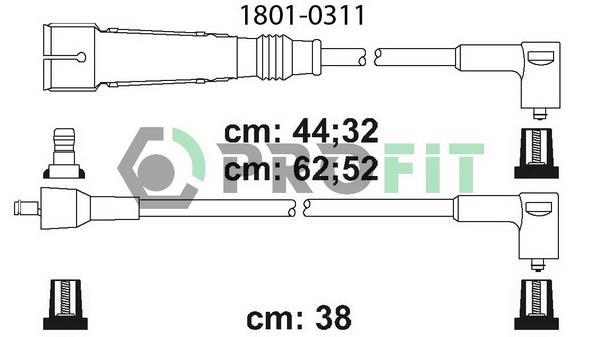 Profit 1801-0311 Ignition cable kit 18010311