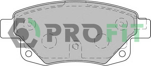 Profit 5000-1930 Rear disc brake pads, set 50001930