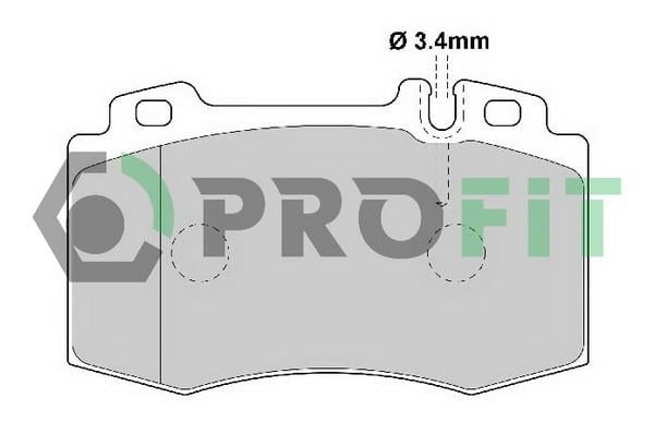 Profit 5000-1661 Front disc brake pads, set 50001661