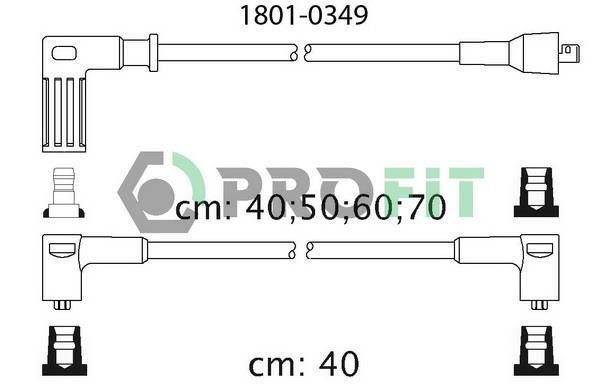 Profit 1801-0349 Ignition cable kit 18010349