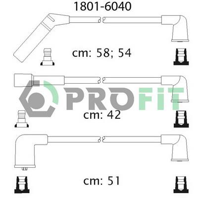 Profit 1801-6040 Ignition cable kit 18016040