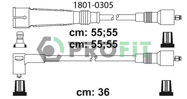 Profit 1801-0305 Ignition cable kit 18010305