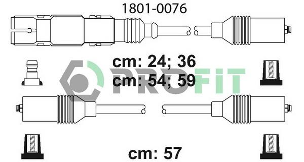 Profit 1801-0076 Ignition cable kit 18010076