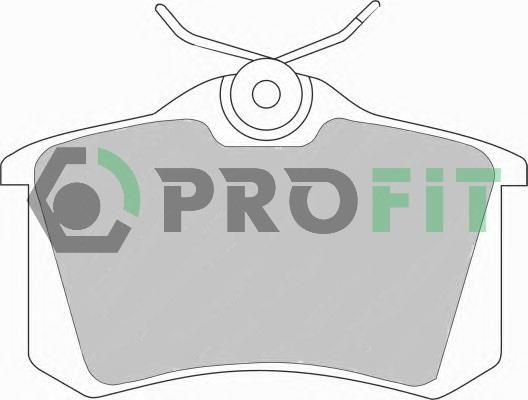 Profit 5000-0541 Rear disc brake pads, set 50000541