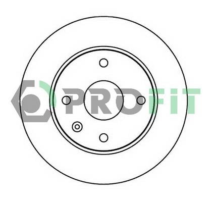 Profit 5010-2003 Front brake disc ventilated 50102003