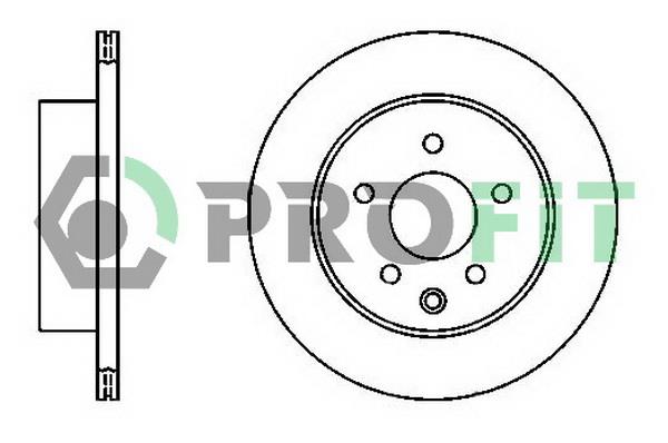 Profit 5010-2020 Rear ventilated brake disc 50102020