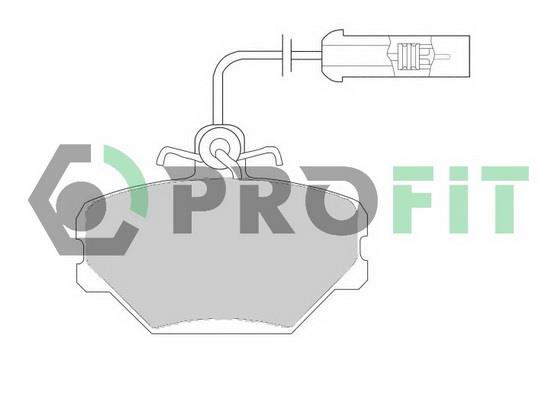 Profit 5000-0524 Front disc brake pads, set 50000524