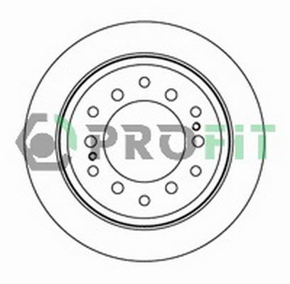 Profit 5010-2015 Rear ventilated brake disc 50102015