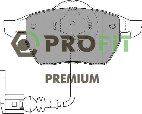 Profit 5005-1463 Front disc brake pads, set 50051463
