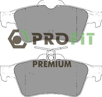 Profit 5005-1766 Rear disc brake pads, set 50051766