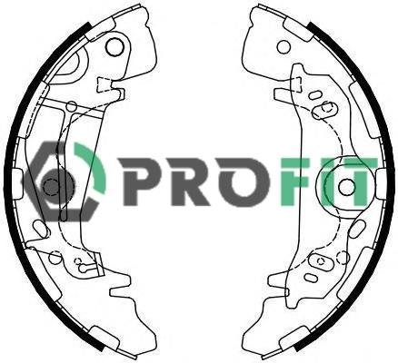 Profit 5001-4085 Brake shoe set 50014085