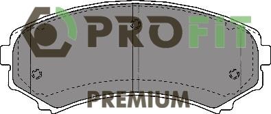 Profit 5005-1603 Front disc brake pads, set 50051603