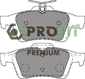 Profit 5005-1931 Rear disc brake pads, set 50051931