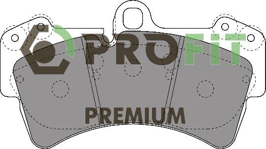 Profit 5005-1626 Front disc brake pads, set 50051626