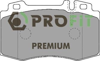Profit 5005-1661 Front disc brake pads, set 50051661