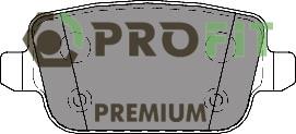 Profit 5005-1933 Rear disc brake pads, set 50051933
