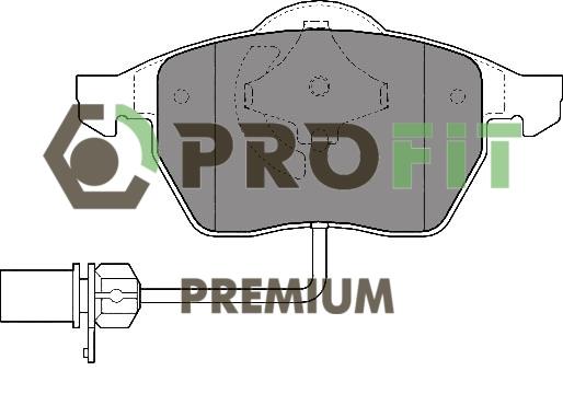 Profit 5005-1323 Front disc brake pads, set 50051323