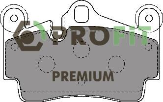 Profit 5005-1627 Rear disc brake pads, set 50051627