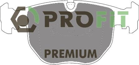 Profit 5005-0997 Front disc brake pads, set 50050997