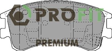 Profit 5005-1619 Front disc brake pads, set 50051619