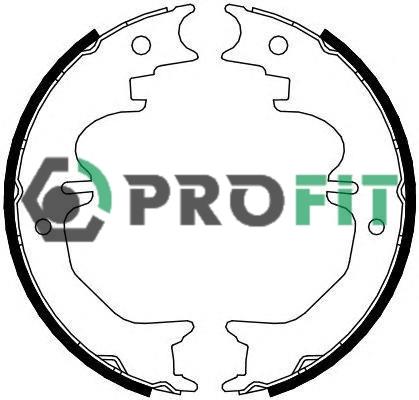 Profit 5001-4120 Brake shoe set 50014120