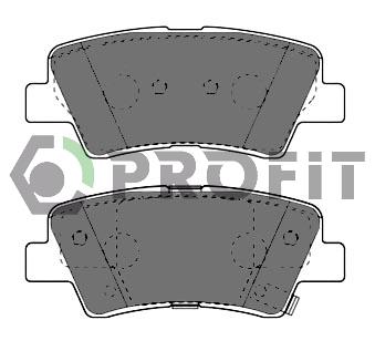 Profit 5000-4387 Rear disc brake pads, set 50004387